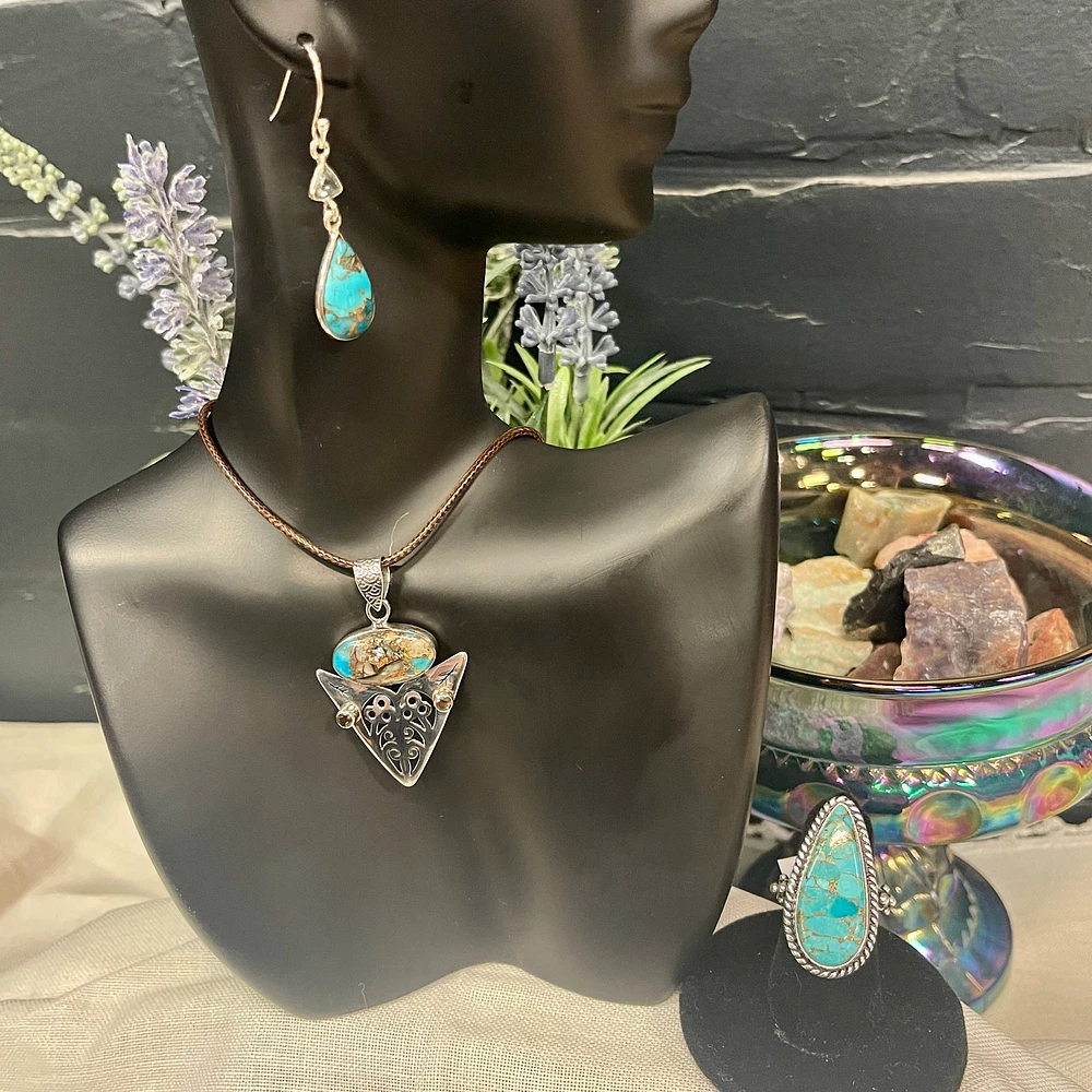 Copper Blue Turquoise Set — Silver Vixen