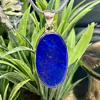 Lapis Lazuli Pendant & Ring Set — Silver Vixen