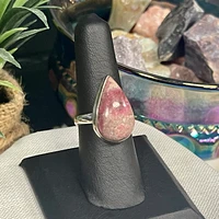 Pink Thulite Ring — Silver Vixen