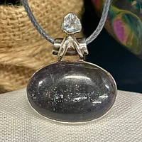 Sunstone in Iolite Pendant — Silver Vixen