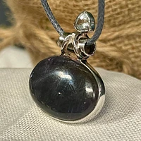 Sunstone in Iolite Pendant — Silver Vixen