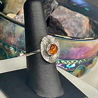 Baltic Amber Ring — Silver Vixen