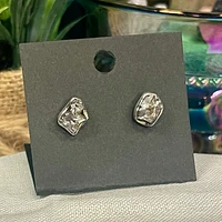 Meteorite Campo Del Cielo Pendant & Earrings Set — Silver Vixen