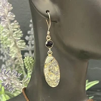 Maligano Jasper Pendant & Earrings Set — Silver Vixen