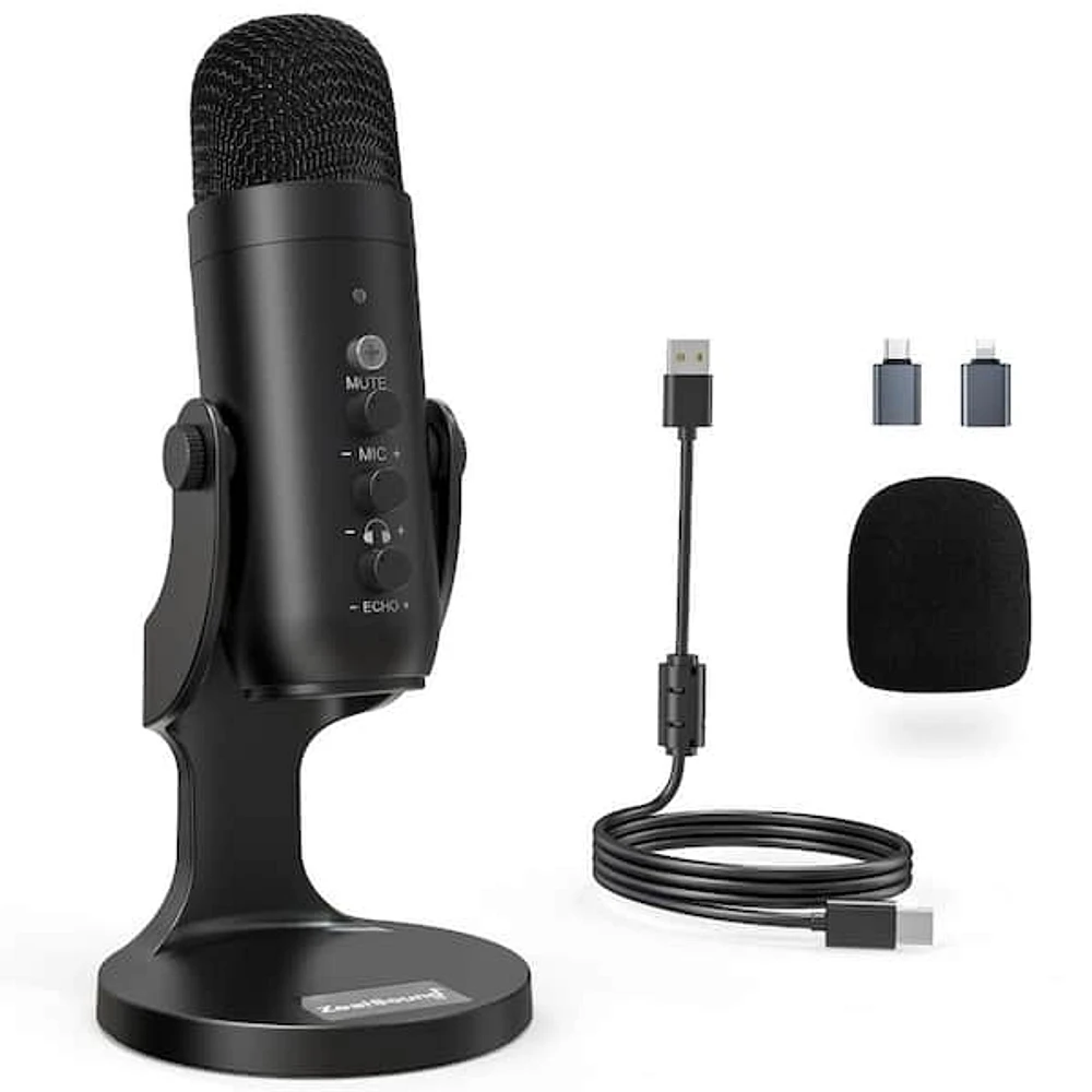 Etokfoks Plug and Play USB Microphone in Black 1 (-Pack) | The Market Place