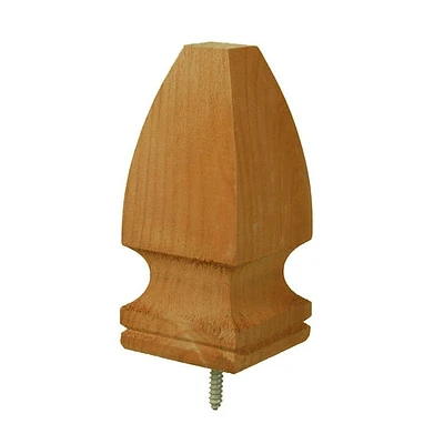 ProWood 4 in. x 4 in. Flat Finial Base (6-Pack)