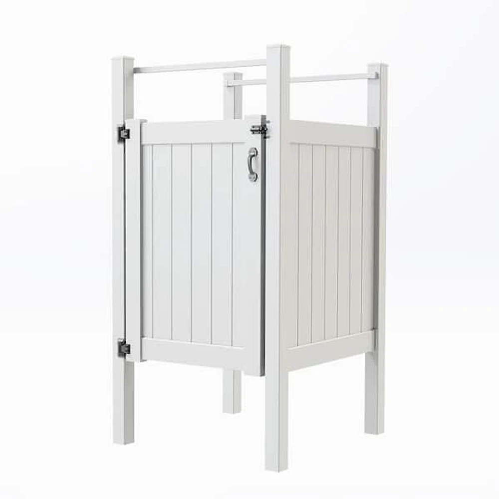Barrette Outdoor Living Valley 4 ft. W x 6 ft. H White Vinyl Un-Assembled Fence Gate