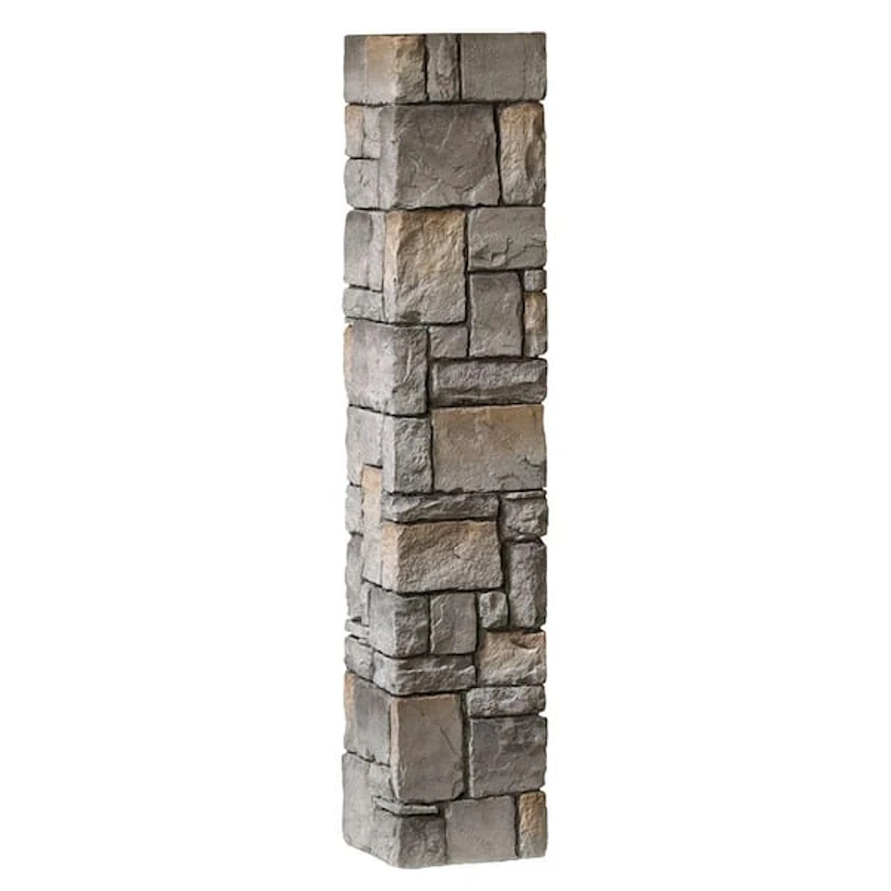 ProWood 8-1/4 in. x 8-1/4 in. x 4-1/2 ft. Gray Composite Fieldstone Fence Postcover