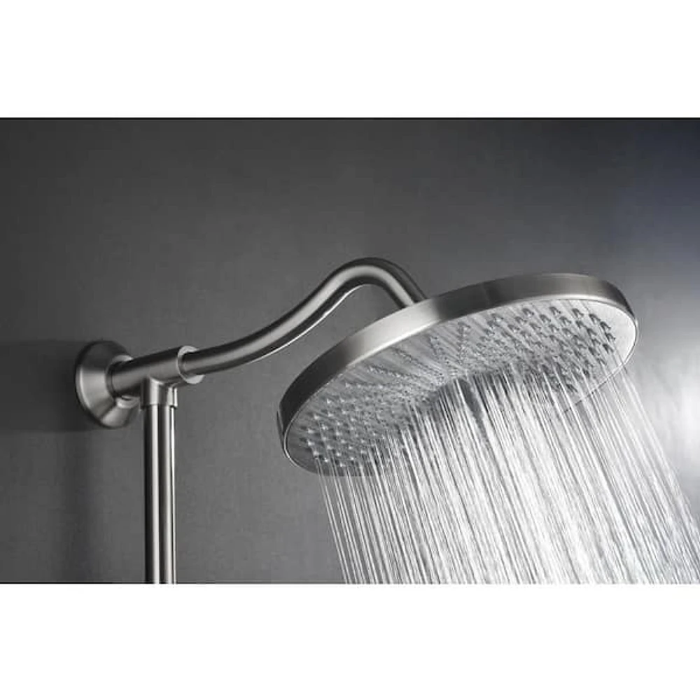 Aosspy Single-Handle 4-Spray Shower Faucet 2.0 GPM with 10 in. H Pressure  Shower Faucet in Brushed Nickel (Valve Included) | The Market Place