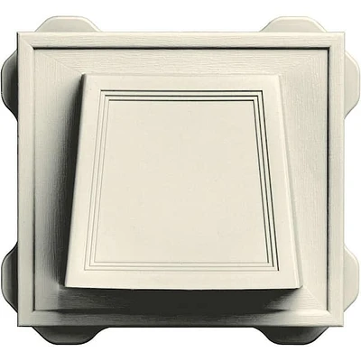 6.6875 in. x 7.375 in. Hooded Siding Vent in Linen