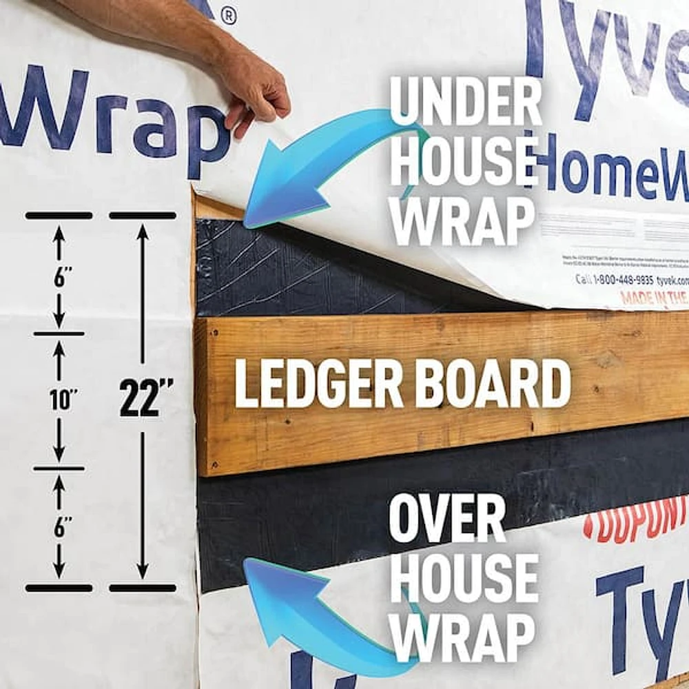 Trex 22 in. x 25 ft. Sub-Ledger Tape Self-Adhesive Butyl Tape with Aluminum Liner