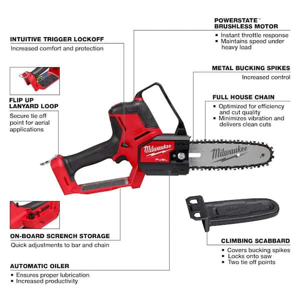 Milwaukee M18 FUEL 10 in. 18V Brushless Cordless Telescoping Pole 