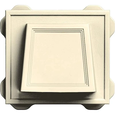 6.6875 in. x 7.375 in. Hooded Siding Vent in Linen