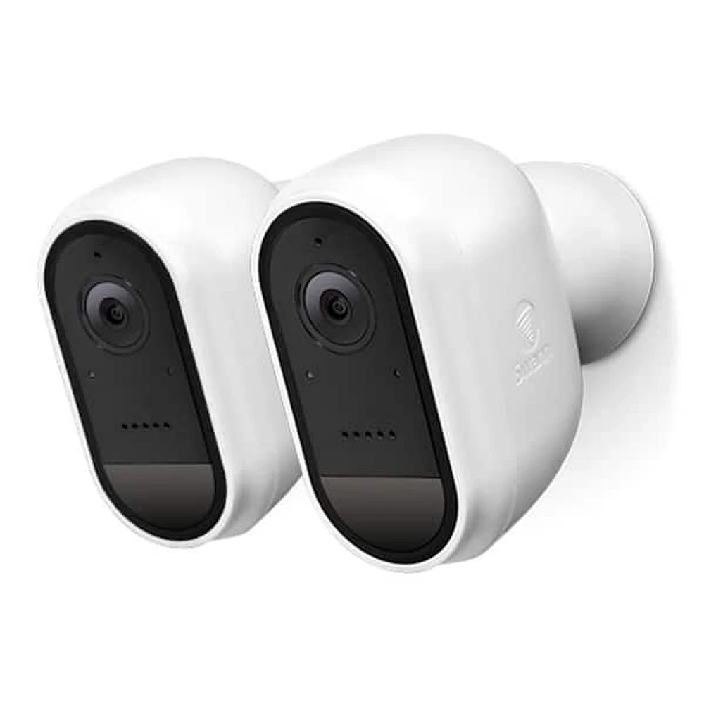 Swann Refurbished Wire-Free Cam Battery Wireless Indoor/Outdoor Standard  Security Camera with Face Recognition, White (2-Pack) | The Market Place