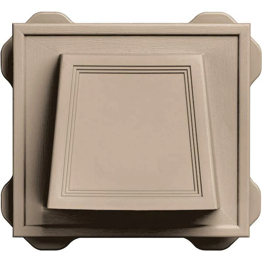 6.6875 in. x 7.375 in. Hooded Siding Vent in Linen