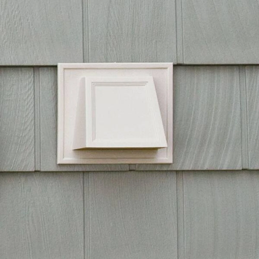 6.6875 in. x 7.375 in. Hooded Siding Vent in Linen