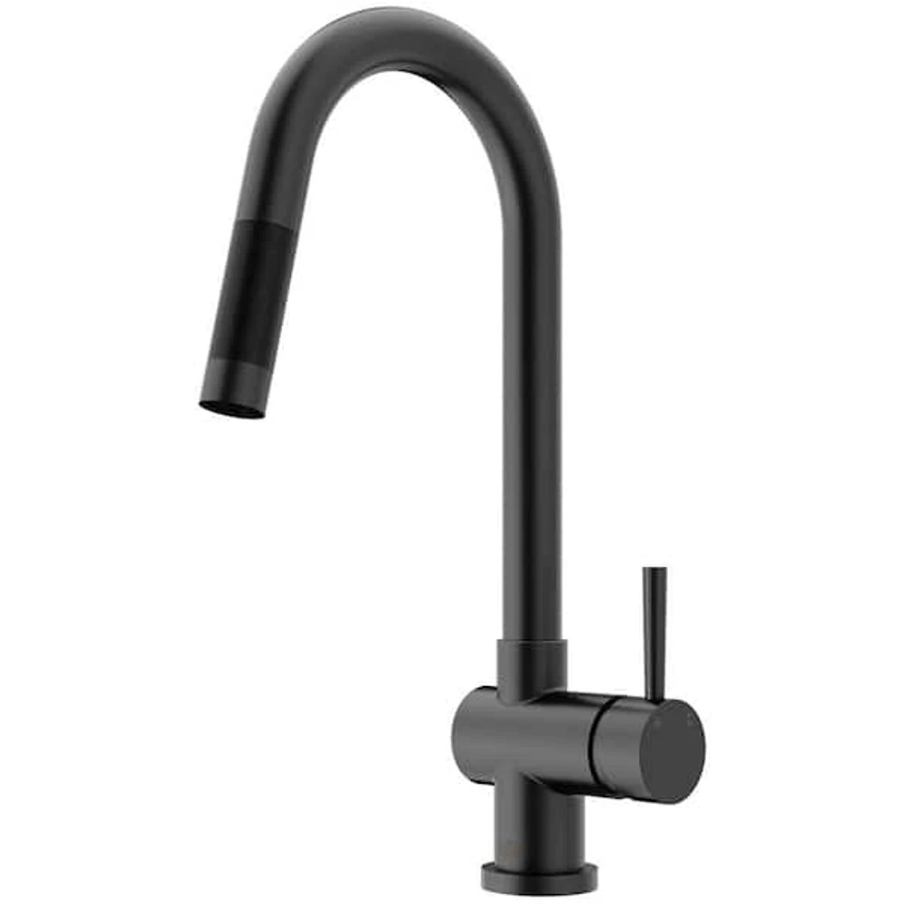 VIGO Gramercy Single Handle Pull-Down Spout Kitchen Faucet in 