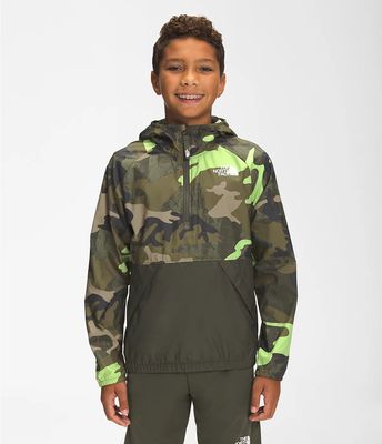 Youth Printed Packable Wind Jacket 