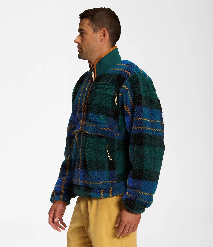 YMC Beach Jacquard Plaid Fleece Jacket