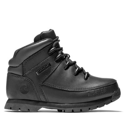 Timberland Chaussures De Randonnée Euro Sprint Junior En Noir Noir Enfant
