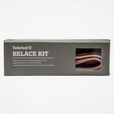 Timberland Kit De Lacets De Rechange En Cuir Brut En Rouge Marron, Taille TAILLE UNIQUE