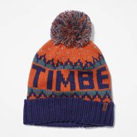Timberland Bonnet Tricoté À Revers Avec Logo Pour Homme En Orange Orange, Taille TAILLE UNIQUE
