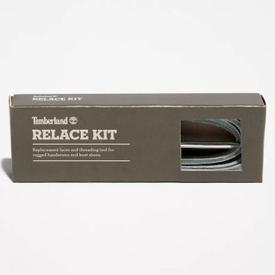 Timberland Kit De Lacets De Rechange En Cuir Brut En Argent Argent, Taille TAILLE UNIQUE
