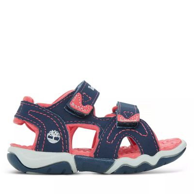 Timberland Sandale Adventure Seeker 2-strap Pour Tout-petit En Bleu Marine Bleu Marine/rose Enfant