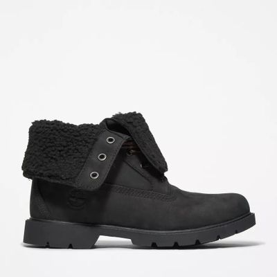Timberland Bottine Linden Woods Avec Rabat En Polaire Pour Femme En Noir Noir, Taille 37