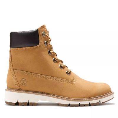 Timberland Bottine Imperméable 6-inch Lucia Way Pour Femme En Jaune Jaune, Taille 40