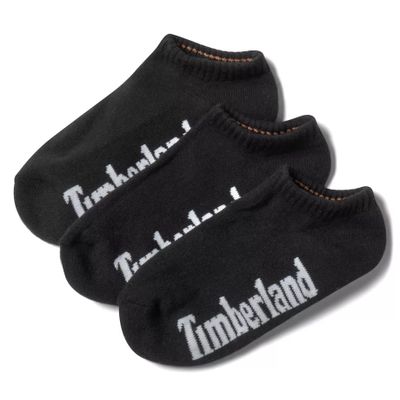 Timberland Lot De 3 Paires De Socquettes Invisibles Stratham Core Pour Femme En Noir Noir