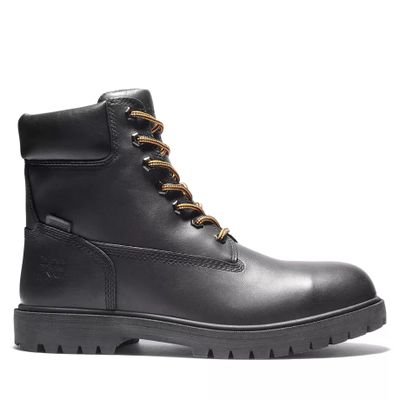 Bottine De Travail Imperméable Timberland Pro Emblématique À Embout De Sécurité En Alliage Pour Homme En Noir Noir