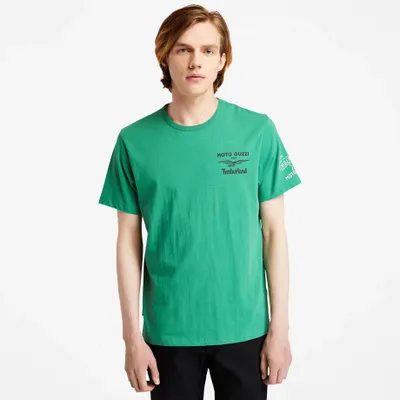T-shirt Moto Guzzi X Timberland Pour Homme En Vert Vert