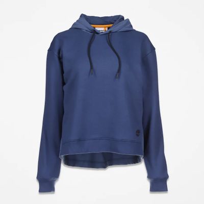 Timberland Sweat À Capuche Uni Pour Femme En Bleu Bleu Fonc