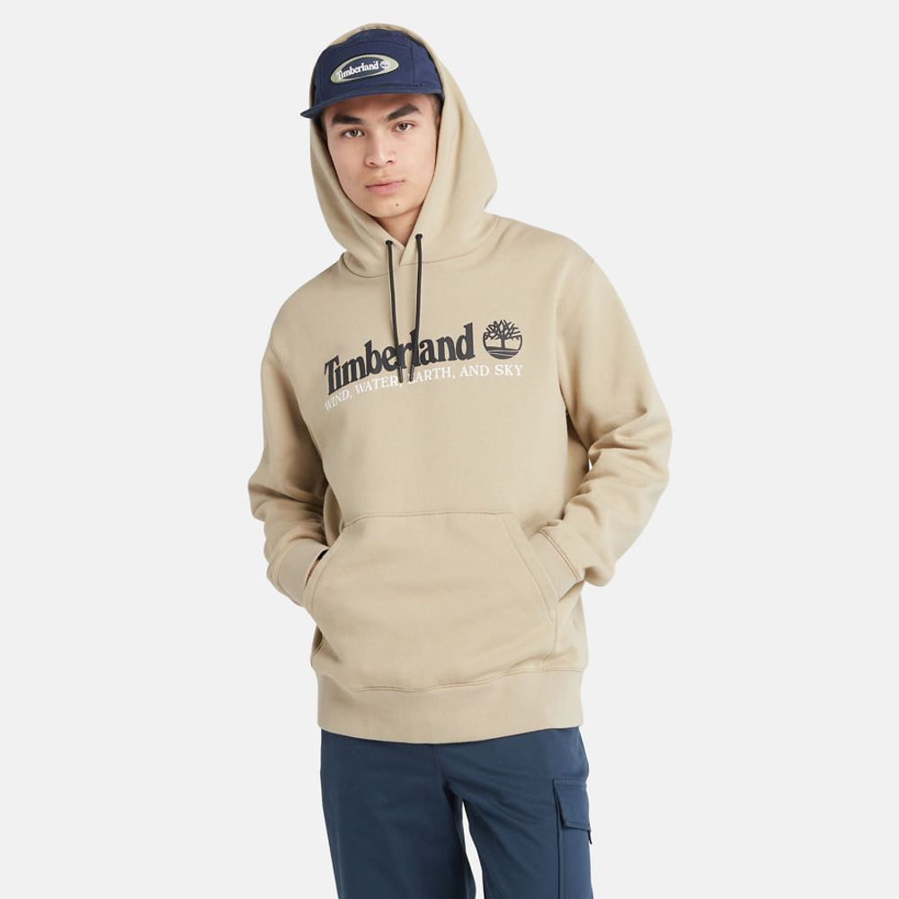 Timberland Sweat À Capuche Wind, Water, Earth And Sky Pour Homme En Beige Beige
