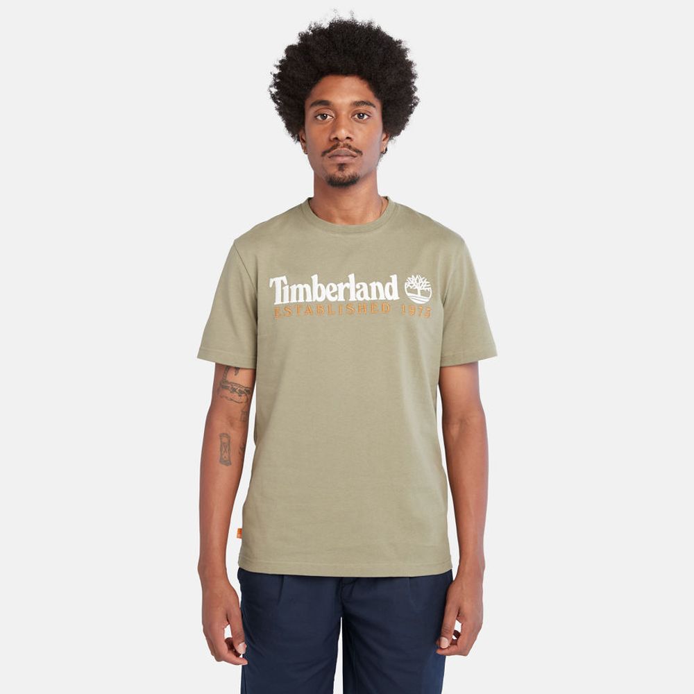 Timberland T-shirt À Logo Outdoor Heritage Pour Homme En Vert Vert