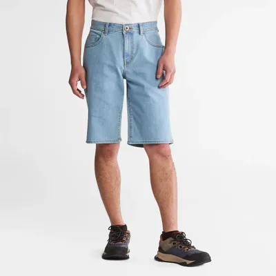 Timberland Short En Jean Canobie Lake Pour Homme En Bleu Bleu Clair