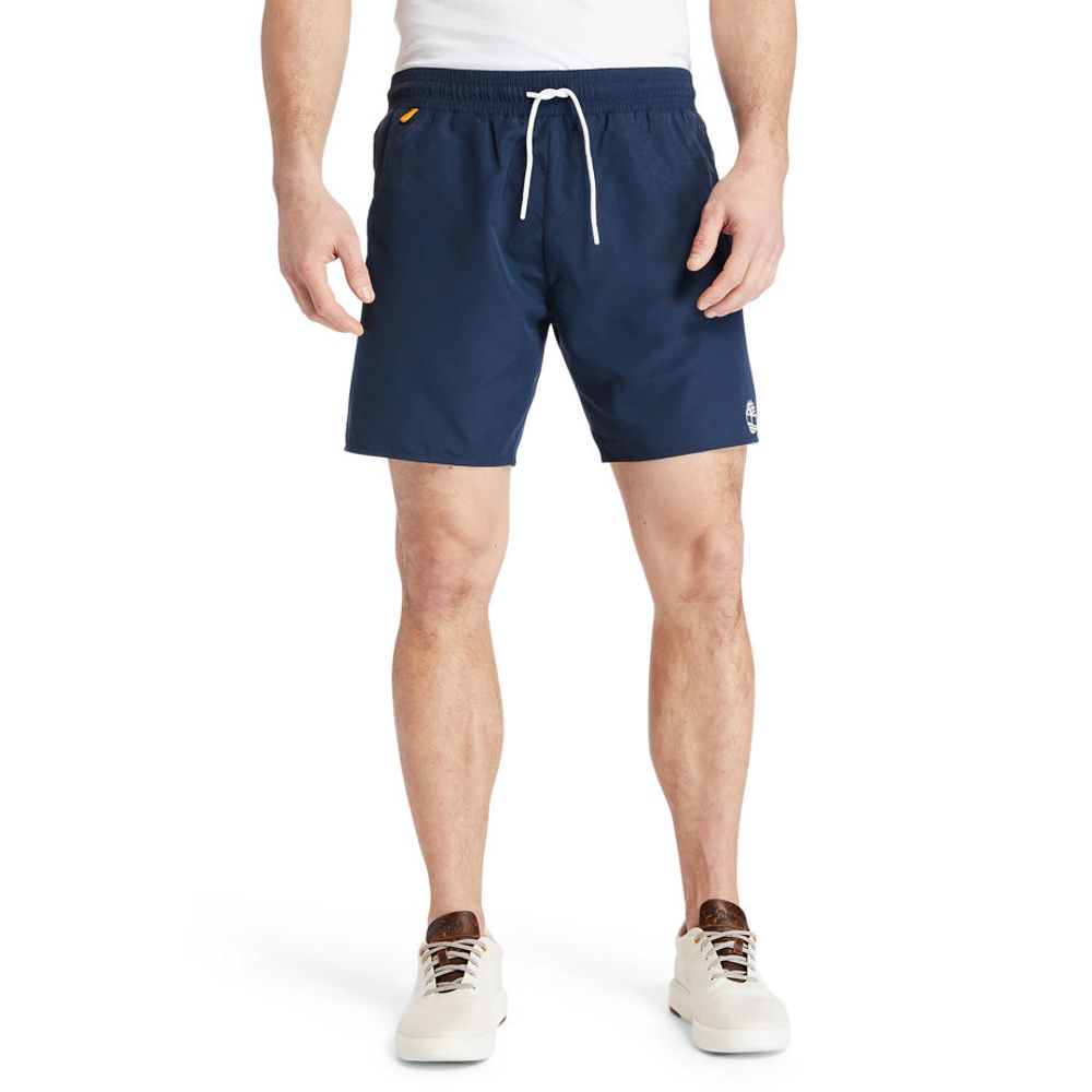 Timberland Short De Bain Sunapee Lake Solid Pour Homme En Bleu Marine Bleu Marine