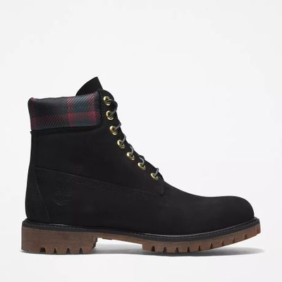 Bottine 6-inch Timberland Premium Pour Homme En Noir/rose Noir