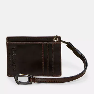 Timberland Porte-cartes En Cuir Avec Lanière Pour Homme En Marron Foncé Marron, Taille TAILLE UNIQUE