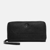 Timberland Grand Sac À Fermeture Zippée Intégrale En Cuir Pour Femme En Noir Noir, Taille TAILLE UNIQUE