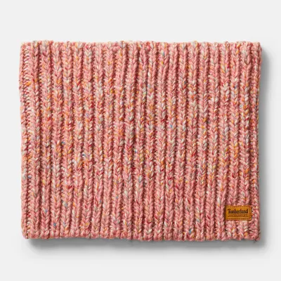 Timberland Cache-cou Épais Moucheté En Rose Rose Femme, Taille TAILLE UNIQUE