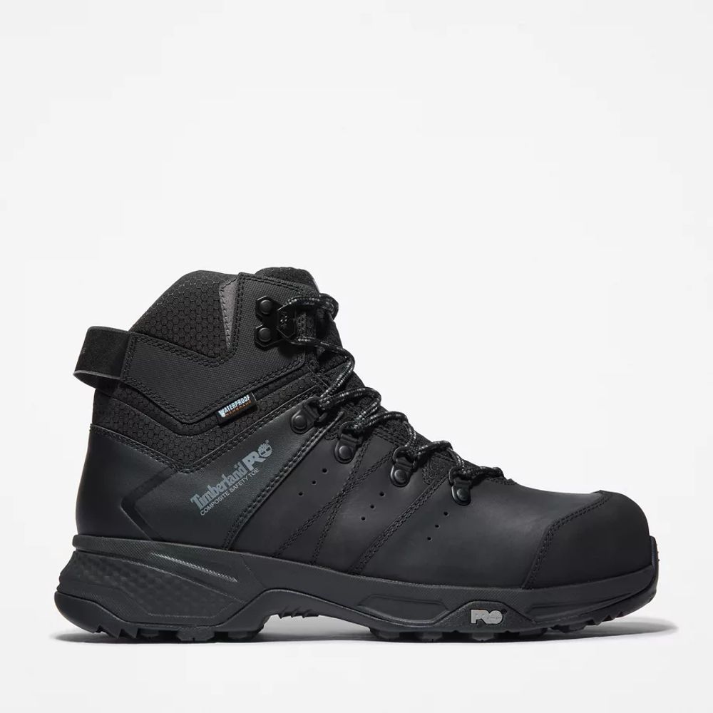 Timberland Hiker De Travail À Bout Composite Switchback Pour Homme En Noir Noir