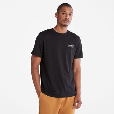 Timberland T-shirt Tencel X Refibra Luxe Comfort Essentials Pour Homme En Noir Noir