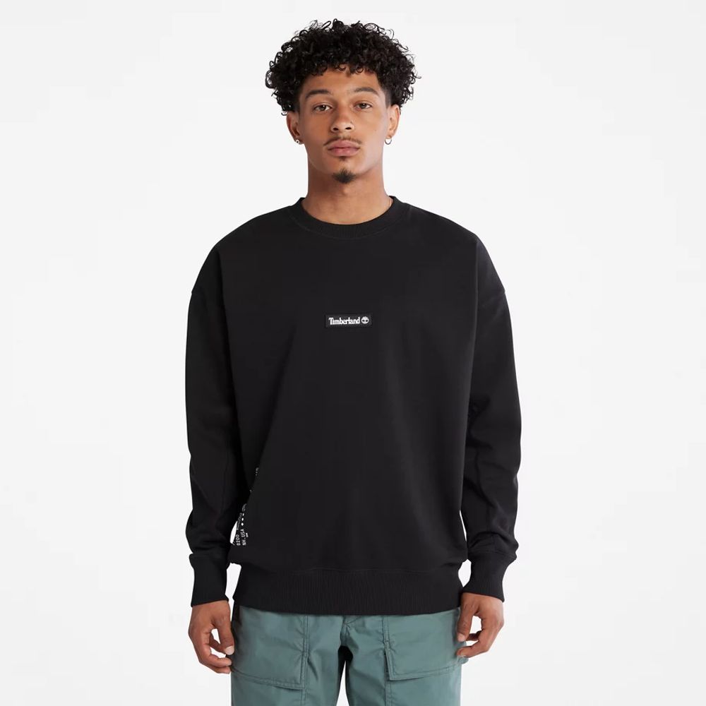 Timberland Sweat-shirt À Coudes Renforcés Pour Homme En Noir Noir