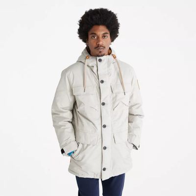 Timberland Parka Expedition Field Pour Homme En Beige Gris Clair