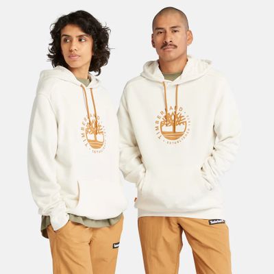 Timberland Sweat À Capuche Avec Logo En Lyocell Tencel Doté De La Technologie Refibra Unisexe En Blanc Blanc