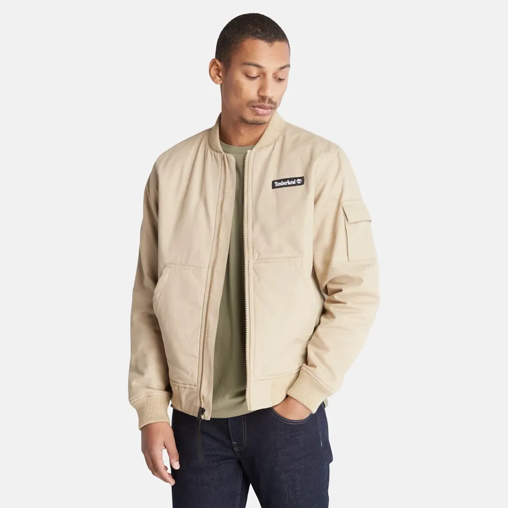 Timberland Blouson Bomber Utilitaire Pour Homme En Beige Beige