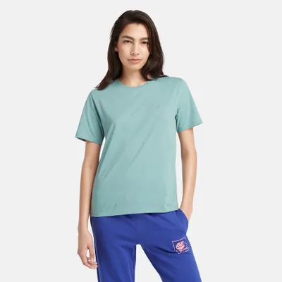 Timberland T-shirt Exeter River Pour Femme En Bleu Sarcelle Bleu Sarcelle