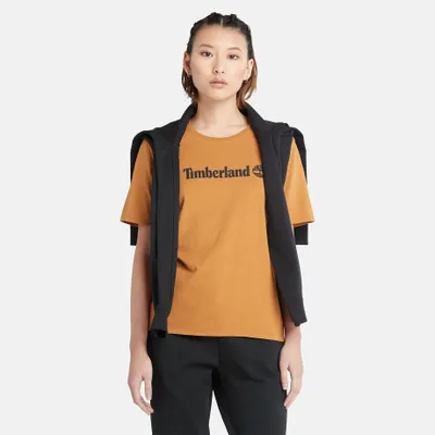 Timberland T-shirt À Logo Pour Femme En Jaune Foncé Jaune, Taille M